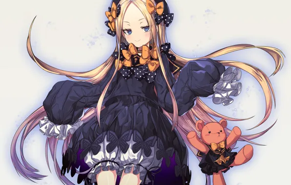 Hair, anime, art, bear, girl, hat, Fate Grand Order, The destiny of a great campaign