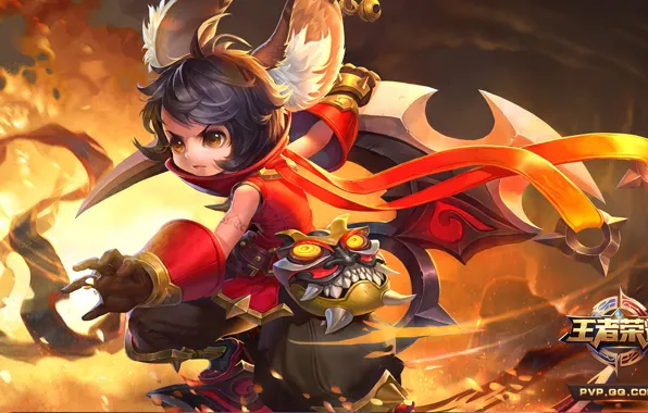 The game, girl, King of Glory