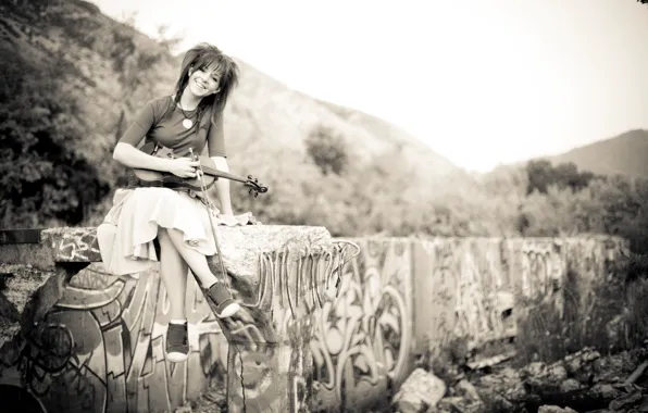 Picture violin, beauty, violin, Lindsey Stirling, Lindsey Stirling