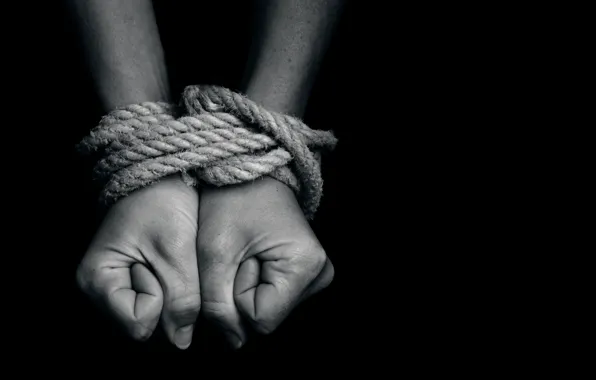 Picture hands, rope, bondage