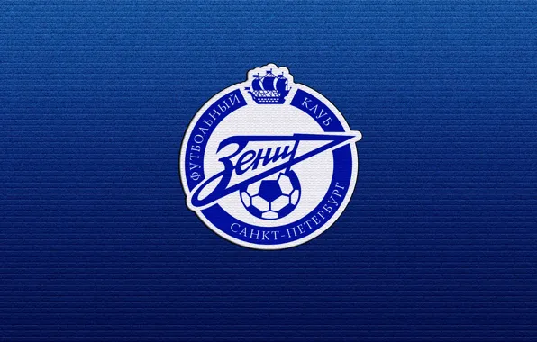 Picture blue, emblem, Zenit, zenit, football club
