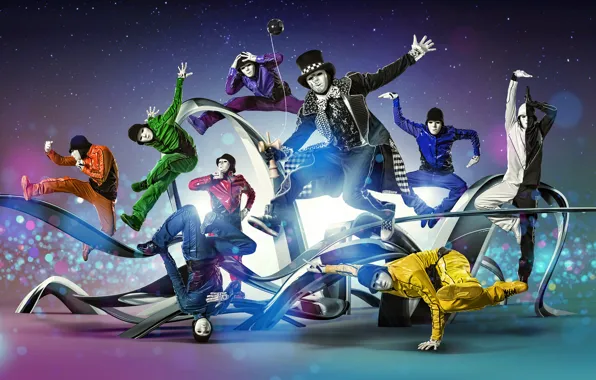 Picture dance, mask, Jabbawockeez