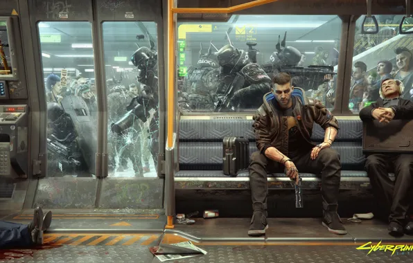 Game, weapons, metro, army, hero, gun, Taran, cyberpunk