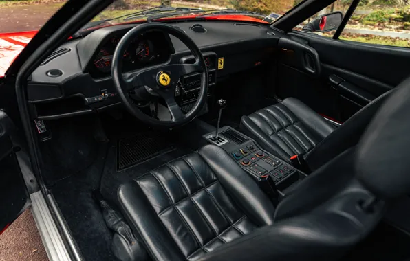 Ferrari, the wheel, chairs, Ferrari, sports car, GTB, the instrument panel, Turbo