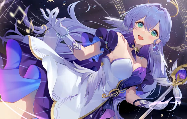 Girl, notes, rod, robin, honkai: star rail, honkai (series)