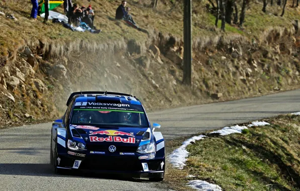 Picture Blue, Volkswagen, The front, Polo, Sebastien Ogier, FAS