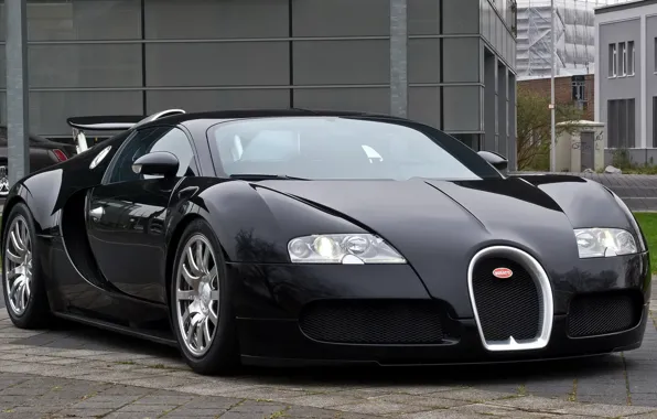 Picture veyron, bugatti, black