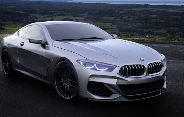 Auto, BMW, Machine, Grey, Rendering, 8-Series, M850i, by Mikhail Nikolaev