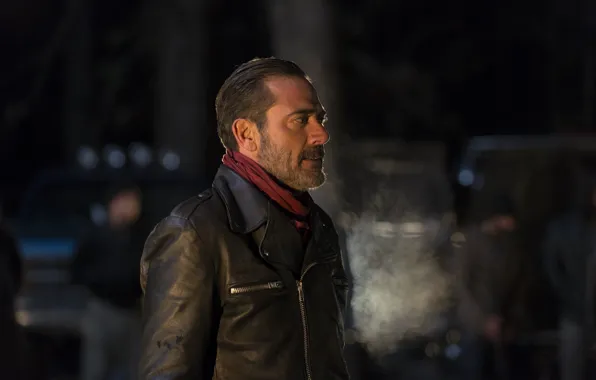 Picture jacket, profile, Jeffrey Dean Morgan, The Walking Dead, The walking dead, Season 6, Negan
