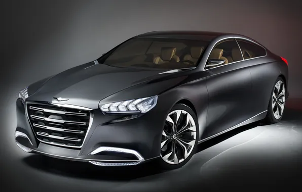 Auto, Concept, black, the concept, Hyundai, Hyundai, Genesis, HCD-14