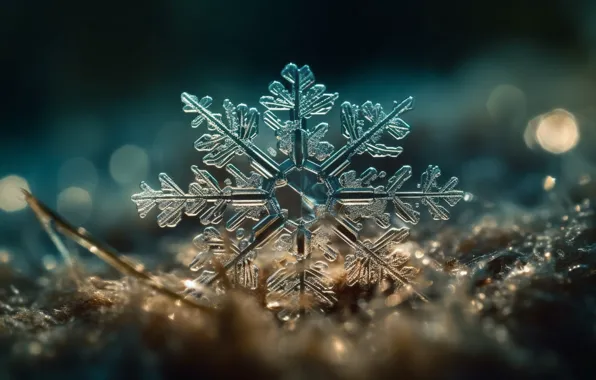 Winter, crystal, macro, snow, Shine, Christmas, New year, crystals