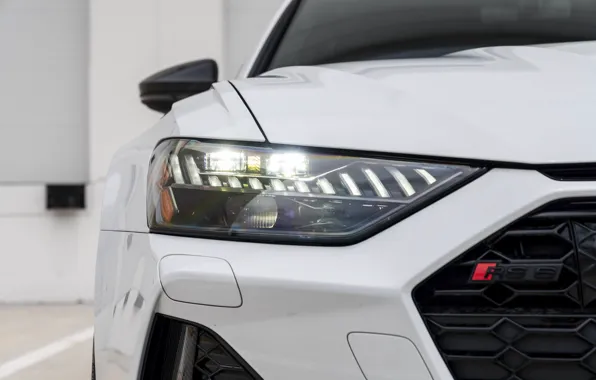 Picture Audi, White, Face, Before, RS6, Full LED Lights