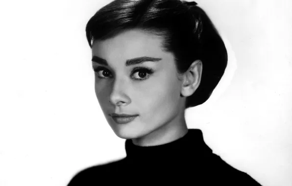 Picture girl, photo, actress, black and white, celebrity, audrey hepburn, Audrey Hepburn