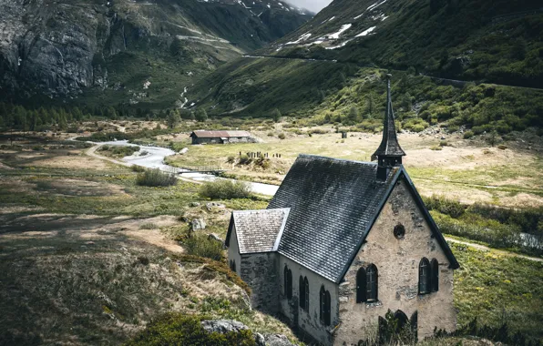 Picture Switzerland, Canton of Valais, Goms, Chapel Of Glacial Ice