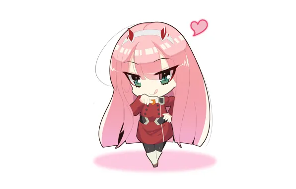 Girl, Chibi, baby, 002, Darling In The Frankxx, Cute in France, Zero Two
