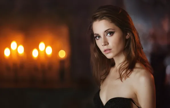 Model, Close Up, Looking At Camera, Profile, Ksenia Kokoreva