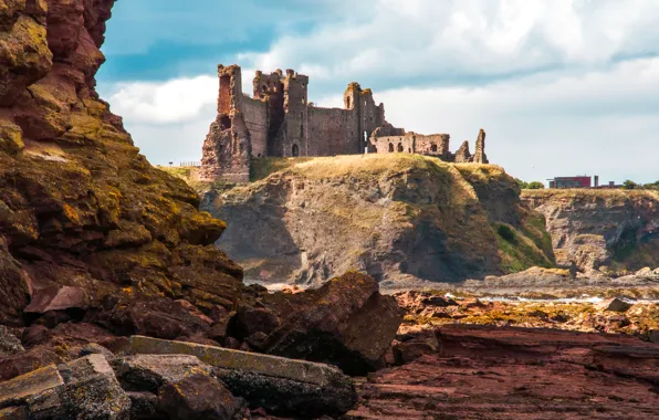 The sky, stones, rocks, ruins