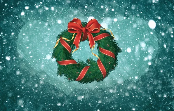 Picture wreath, holiday, Christmas, background, Christmas wreath, new year, minimalism, mood