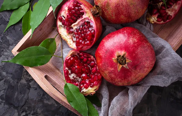 Grain, garnet, Pomegranate