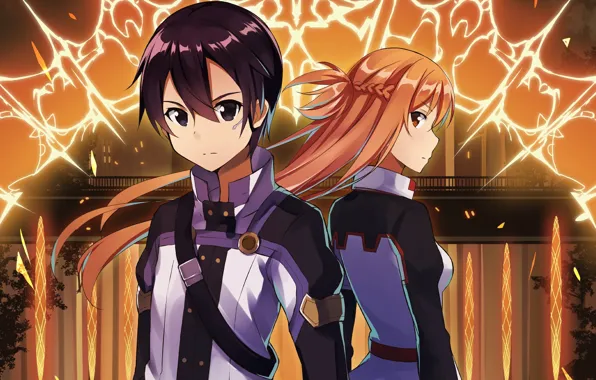 Anime, asian, manga, Yuuki Asuna, Sword Art Online, Kirigaya Kazuto, SAO, light novel