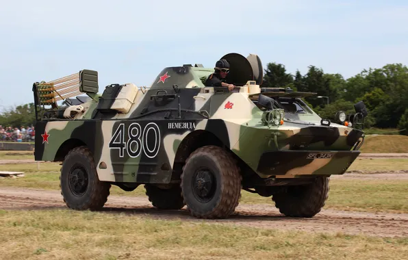 Picture combat, armored car, reconnaissance vehicle, BRDM-2