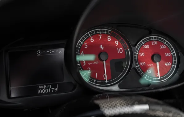 Red, Ferrari, Enzo, The instrument panel