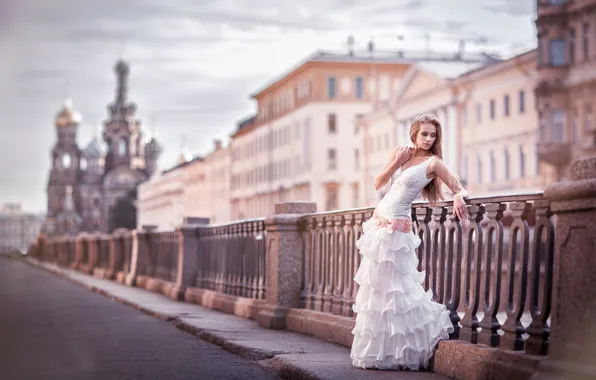 Saint Petersburg, the bride, bokeh