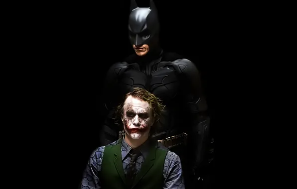Background, Joker, black, the dark knight, Batman