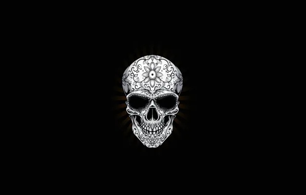 Minimalism, Figure, Skull, Background, Fantasy, Art, Art, Style