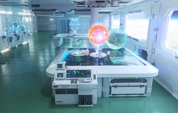 Laboratory, the room, E.V.A Space Station, Sofian Moumene