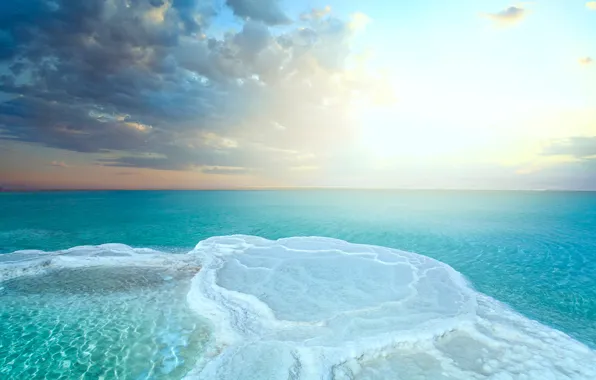 Picture Nature, The ocean, Foam, Blue Loguhn