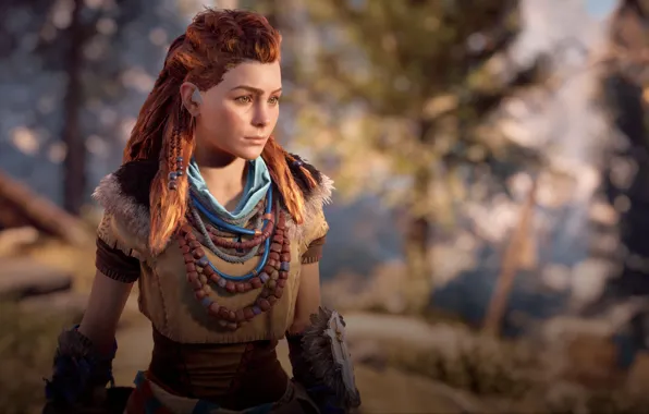 Picture postapokalipsis, exclusive, Playstation 4, Guerrilla Games, the red-haired girl, Horizon Zero Dawn, Eloy
