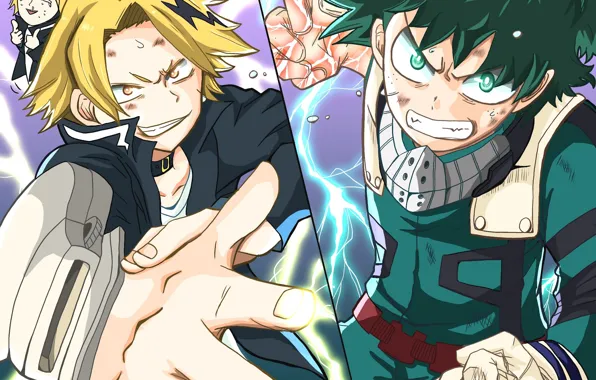 My Hero Academia, Boku No Hero Academy, Midori Isuku, My Hero Academy, Kaminari Denki