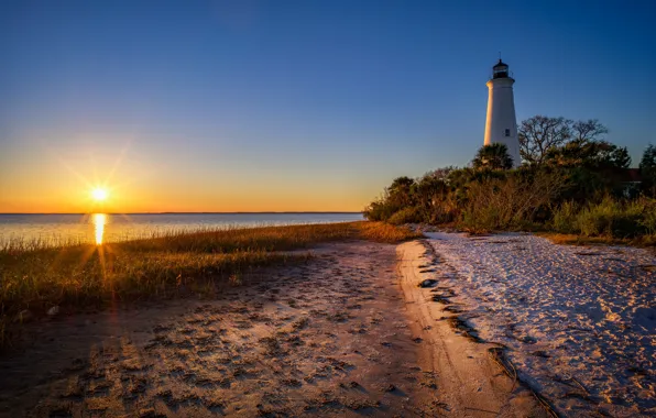Picture coast, lighthouse, FL