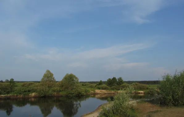 Picture summer, river, sleep