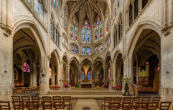 Picture France, Paris, Paris, France, Diliff, St Séverin Sanctuary, The Church Of St. Severin