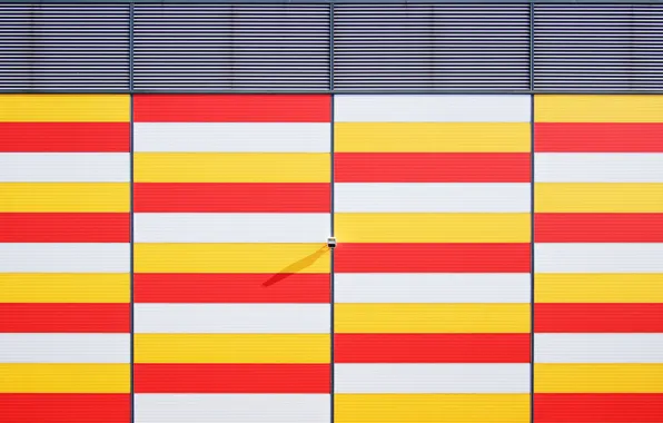 Colors, red, wall, white, stripes, pattern, colours, orange