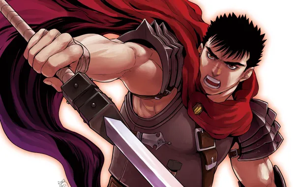 Sword, game, armor, anime, man, ken, blade, Berserk