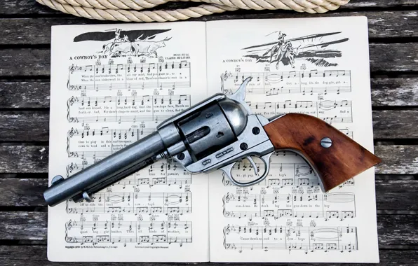 Revolver, Songbook, Cowboy's Day, Colt 45