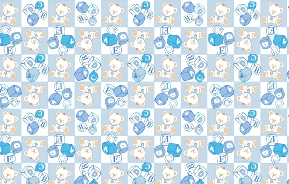 Letters, mood, cubes, toy, texture, art, bear, children's