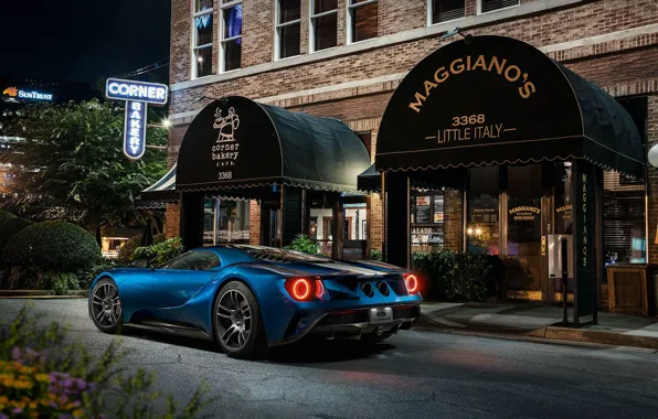 Ford GT, supercar, cafe, Grand Turismo