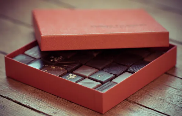 Box, gift, candy, sweets