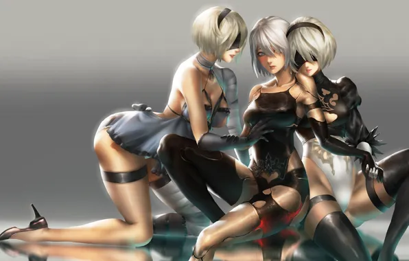 Sexy, girls, the game, Nier Automata