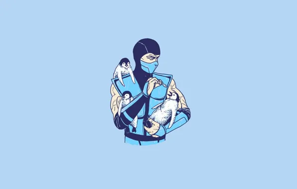 Minimalism, Humor, Penguins, Art, Art, Penguins, Sub-Zero, Sub-Zero
