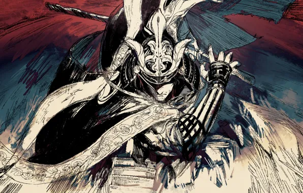 Warrior, samurai, male, Sekiro: Shadows Die Twice, Genichiro Ashina, pulls out the sword