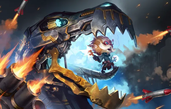 Missiles, animal, Heimerdinger, Legends of Runeterra
