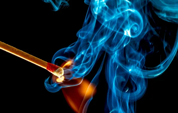 Picture macro, fire, smoke, match