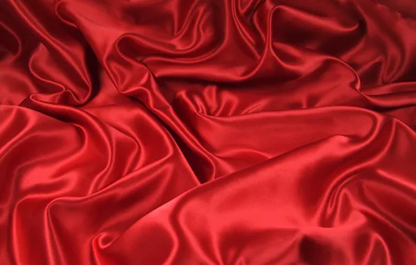 Red, curves, fabric, folds