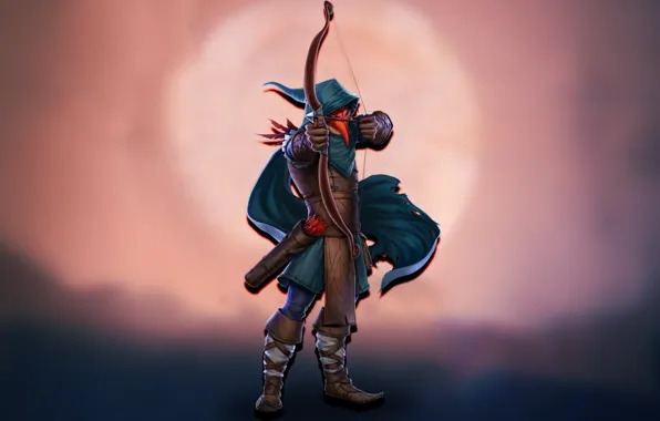 Raven, bow, hero, Strife, raven, MOBA, rook