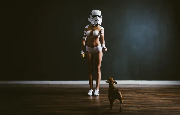 Hot, dog, Star Wars, Stormtrooper